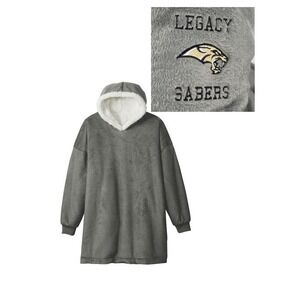 Port Authority Mountain Lodge Wearable Blanket - Legacy Sabers - Grey - One Size